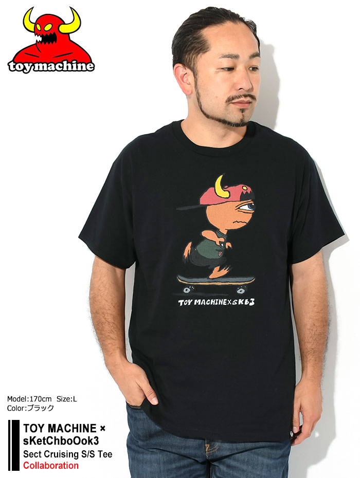 トイマシーン Tシャツ 半袖 TOY MACHINE メンズ スケッチブックスリー