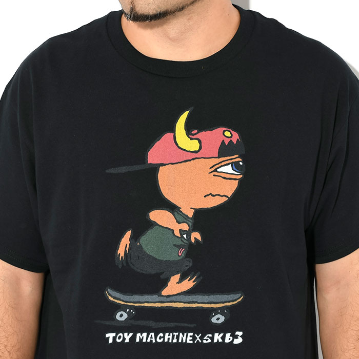 TOY MACHINE スケートボードシャツ 黒 TOY MACHINE T-SHIRT トイマシーン Tシャツ TOY DIVISION BLACK