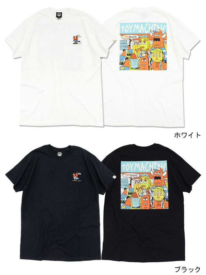 TOY MACHINE トイマシーン Tシャツ 半袖 メンズ TM ペイント