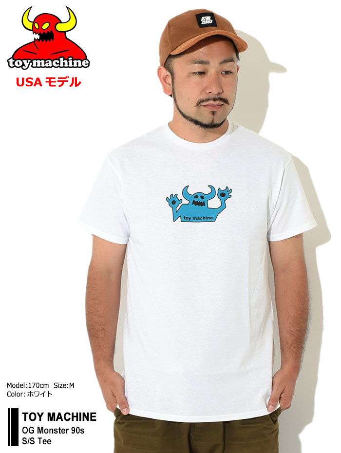 トイマシーン Tシャツ 半袖 TOY MACHINE メンズ OG モンスター 90s ( OG Monster 90s S/S Tee カットソー  USAモデル TSSTM3293 )