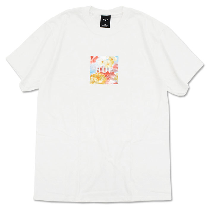 ★国内在庫/即発可*HUF*IN-BLOOM花柄ロゴTシャツ/WHITE★ ☆国内在庫/即発可*HUF*IN-BLOOM花柄ロゴTシャツ/WHITE☆ (HUF/T