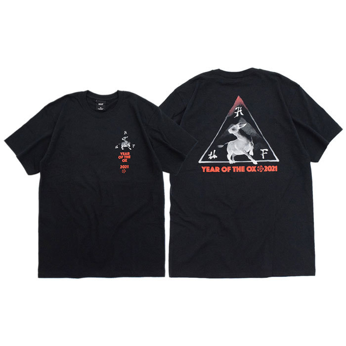 HUF ハフ Tシャツ 半袖 メンズ イヤー オブ ザ OX TT ( Year Of