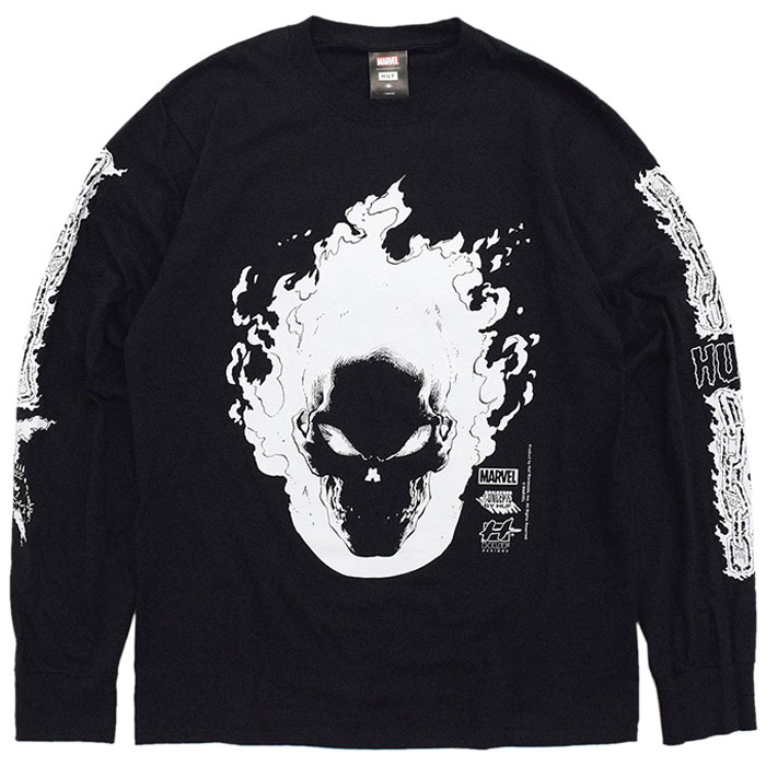 HUF（ハフ） ロンT Tシャツ 長袖 メンズ マーベル ゴーストライダー