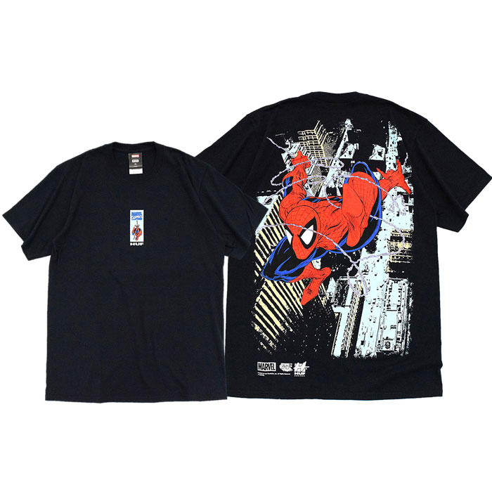 ハフ Tシャツ 半袖 HUF メンズ マーベル スパイダーマン コラボ ( HUF×MARVEL Spider-Man S/S Tee  T-SHIRTS カットソー トップス TS01892 )