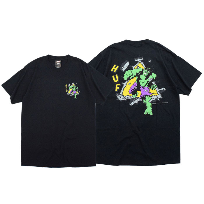 ハフ Tシャツ 半袖 HUF メンズ マーベル ハルク TT コラボ ( HUF