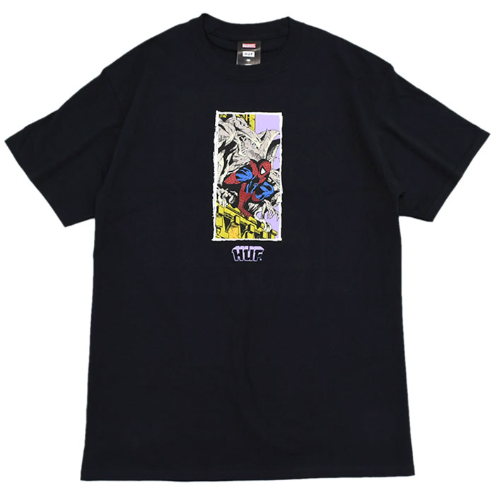HUF ハフ Tシャツ 半袖 メンズ スパイダーマン ムーディー