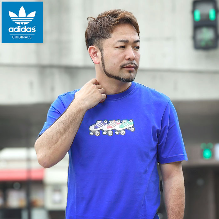 【adidas】ローラースケートグラフィックTシャツ adidas Originals アディダス Tシャツ 半袖 メンズ TS ローラー
