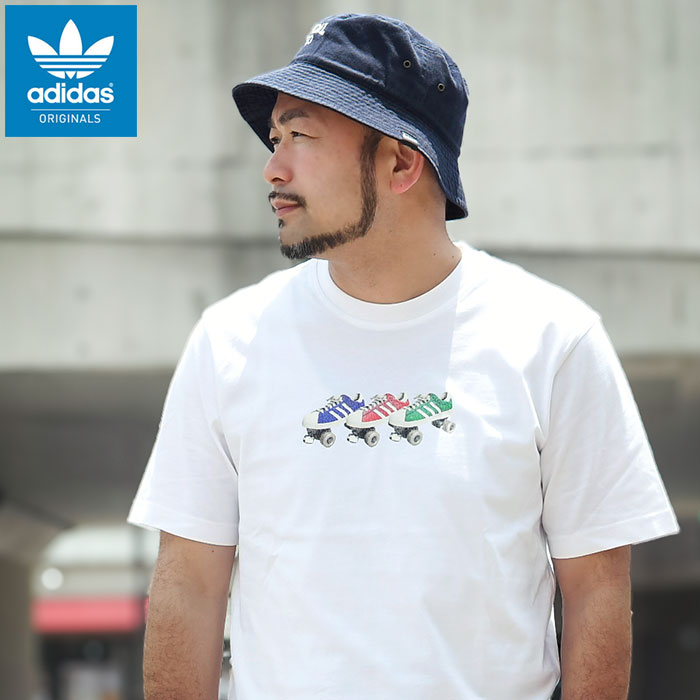 【adidas】ローラースケートグラフィックTシャツ adidas Originals アディダス Tシャツ 半袖 メンズ TS ローラー