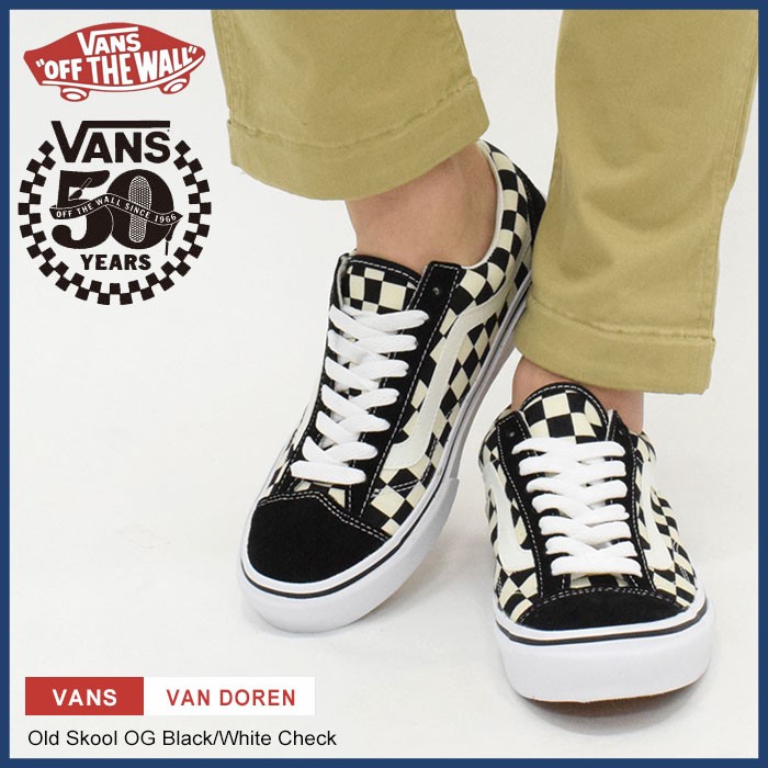 バンズ VANS スニーカー メンズ 男性用 オールドスクール OG Black/White Check 50周年記念(V36OG-CHECK Old  Skool OG 50th Anniversary) : van-v36og-check : ice field - 通販 - Yahoo!ショッピング