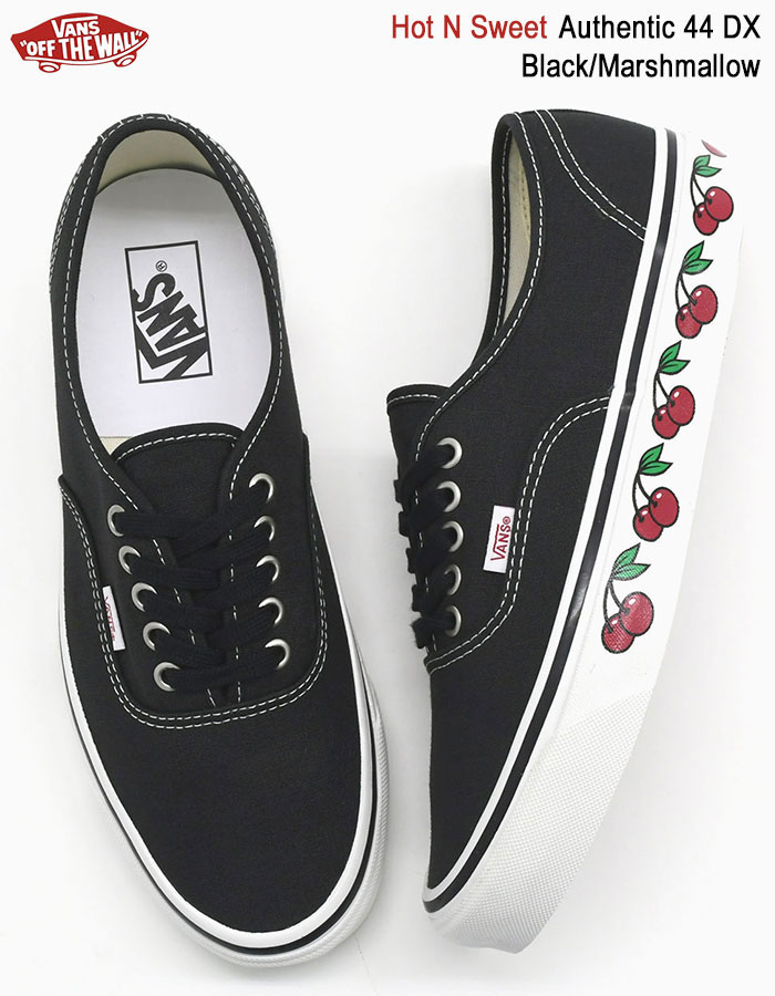 バンズ スニーカー VANS メンズ 男性用 オーセンティック 44 DX Black/Marshmallow ホット アンド スウィート  (VN0A4BVY1KP Authentic 44 DX)