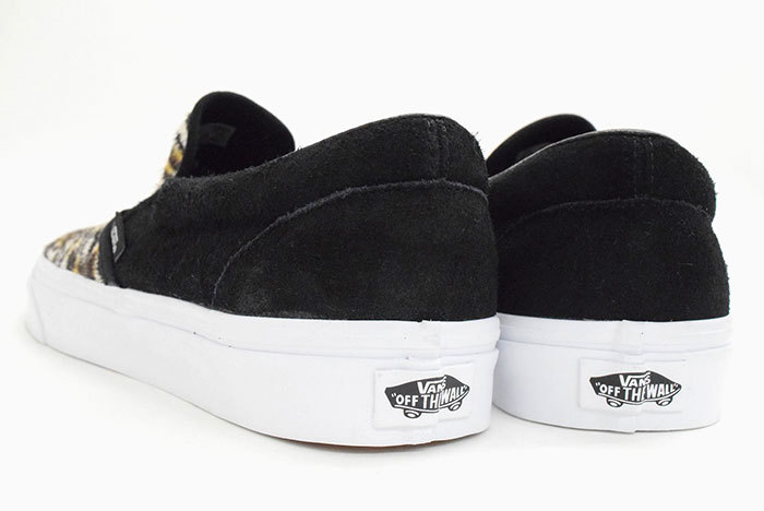 バンズ スニーカー VANS メンズ 男性用 クラシック スリッポン Black/Tiger ソフト スエード ( VN0A5JMHB0I  Classic Slip-On Soft Suede )