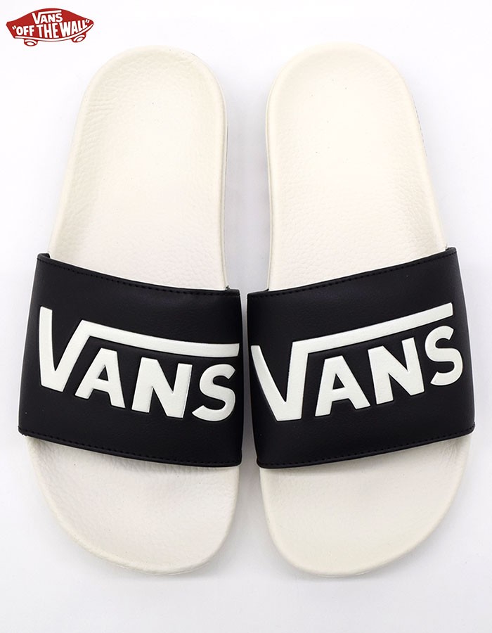 バンズ VANS サンダル メンズ 男性用 スライドオン バンズ Black/Marshmallow サーフライン(VANS VN-0004KIU26  Slide-On Surf Line Vans)