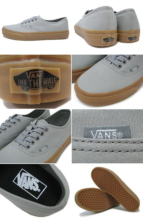 Vans authentic clearance grey gum