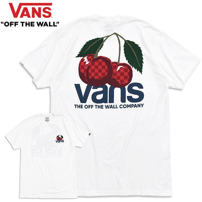 バンズ Tシャツ 半袖 VANS メンズ チェリーチェック ( Cherrycheck S/S Tee T-SHIRTS カットソー トップス  VN0006DAWHT VN0006DABLK )[M便 1/1]