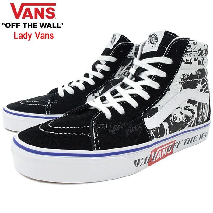 VANS Black True White vans VN0A4BV6XK9 Sk8 Hi Lady Vans