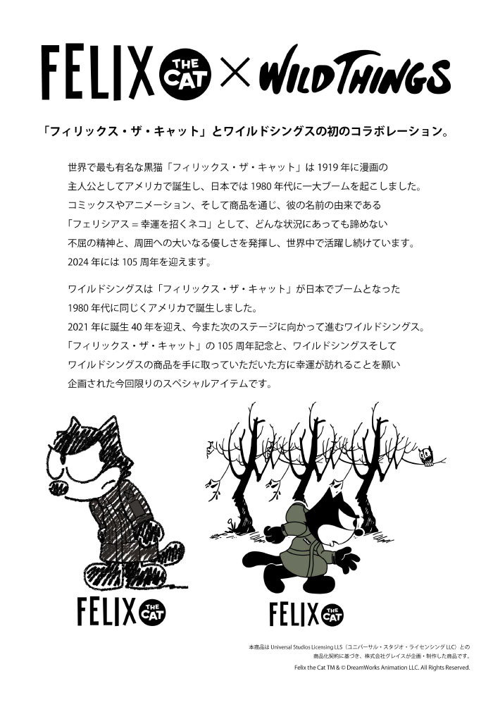 WILD THINGS（ワイルドシングス） Tシャツ 半袖 メンズ フィリックス