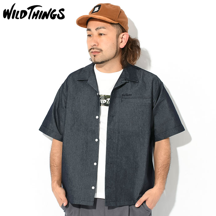 ワイルドシングス シャツ 半袖 WILD THINGS メンズ ナノテックス