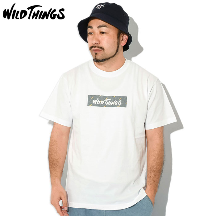 ワイルドシングス Tシャツ 半袖 WILD THINGS メンズ ボックス ロゴ ( Box Logo S/S Tee カットソー トップス 男性用 WT24062K )[M便 1/1]｜icefield｜02