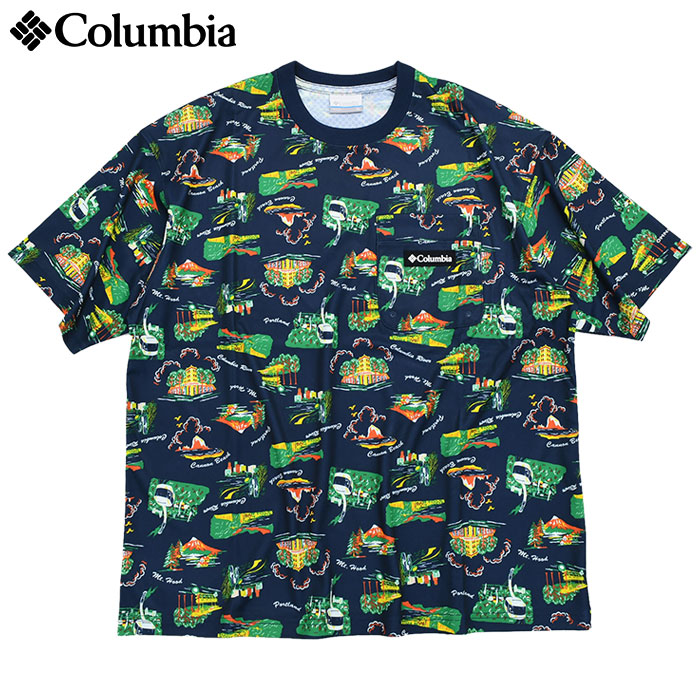 Columbia コロンビア Tシャツ 半袖 メンズ ポーラー パイオニア