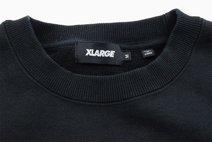 エクストララージ XLARGE アーチロゴ ハーフジップ スウェット