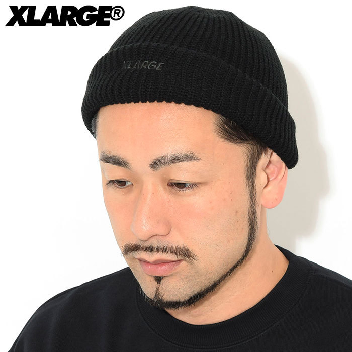 エクストララージ ニット帽 X-LARGE メンズ ロゴ ショート レングス ビーニー (Logo Short Length Beanie  ニットキャップ 帽子 101213051007)