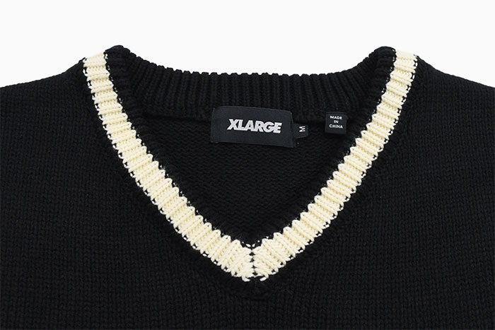 エクストララージ セーター X-LARGE メンズ ライン Vネック ニット ( Line V-Neck Knit Sweater トップス  101223015003 )