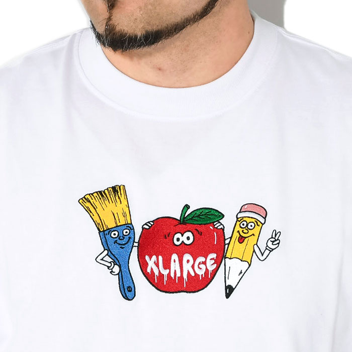 XLARGE☆ペイント ロゴ 半袖 Tシャツ XLARGE エクストララージ Tシャツ 半袖 X-LARGE メンズ ペイント