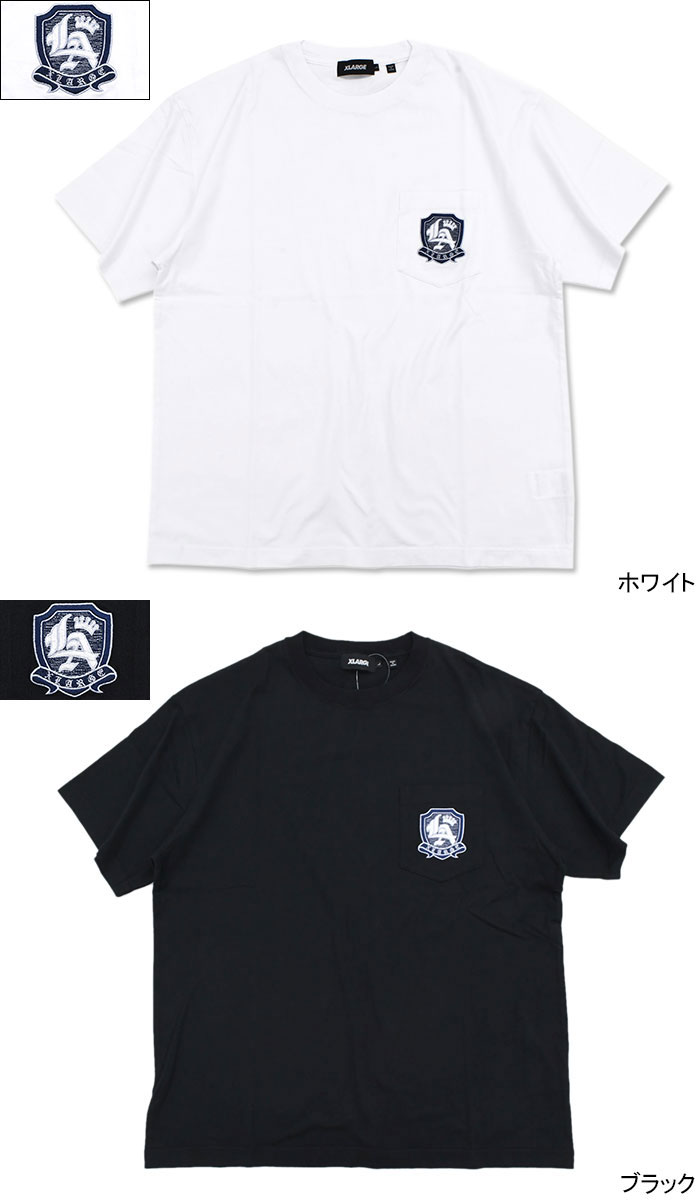 XLARGE☆EMBLEM S/S ポケット 半袖 Tシャツ XLARGE エクストララージ Tシャツ 半袖 X-LARGE メンズ