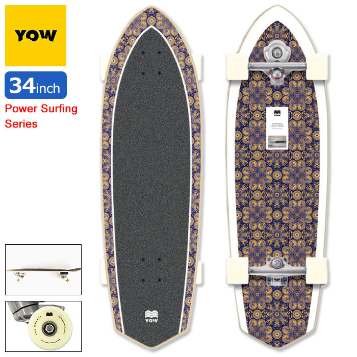 ヤウ スケボー スケートボード コンプリート YOW 34インチ Padang Padang Surfskate Complete Power  Surfing Series ( 34in 組み立て済み ) : yow-yoco0022a004 : ice field - 通販 -  Yahoo!ショッピング