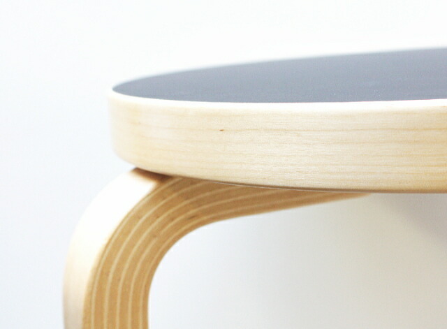 artek スツール 60 3本脚 ブラックリノリウム 黒 Stool60 家具 artek スツール 60 3本脚 ブラックリノリウム 黒 Stool60 家具