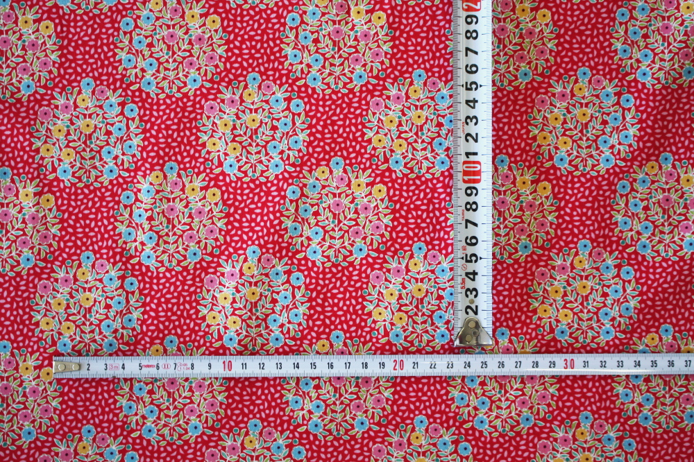 ティルダ 生地 布 Confetti コンフェッティ レッド 110cm巾 10cm単位
