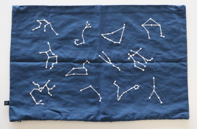 裏面：星座のみの刺繍