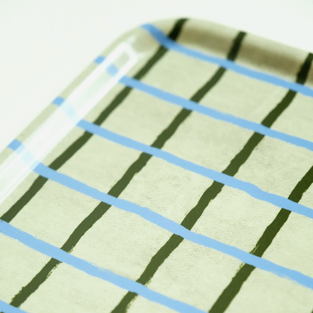 Fine Little Day RUTIG トレイ ピスタチオ 柄アップ