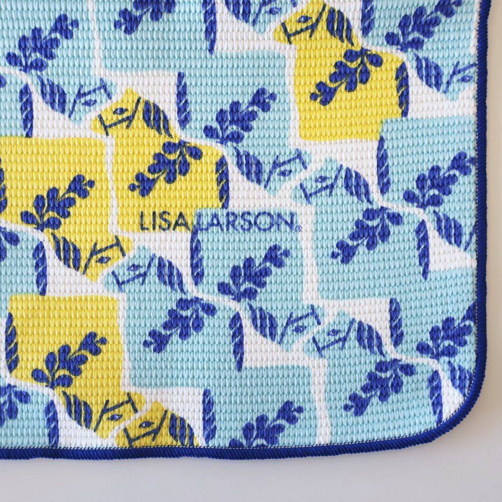 吸水クロス ロゴと柄のアップ