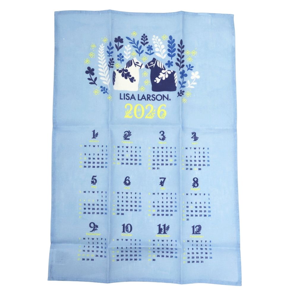 リサ・ラーソン 2026 リネンカレンダー 全体