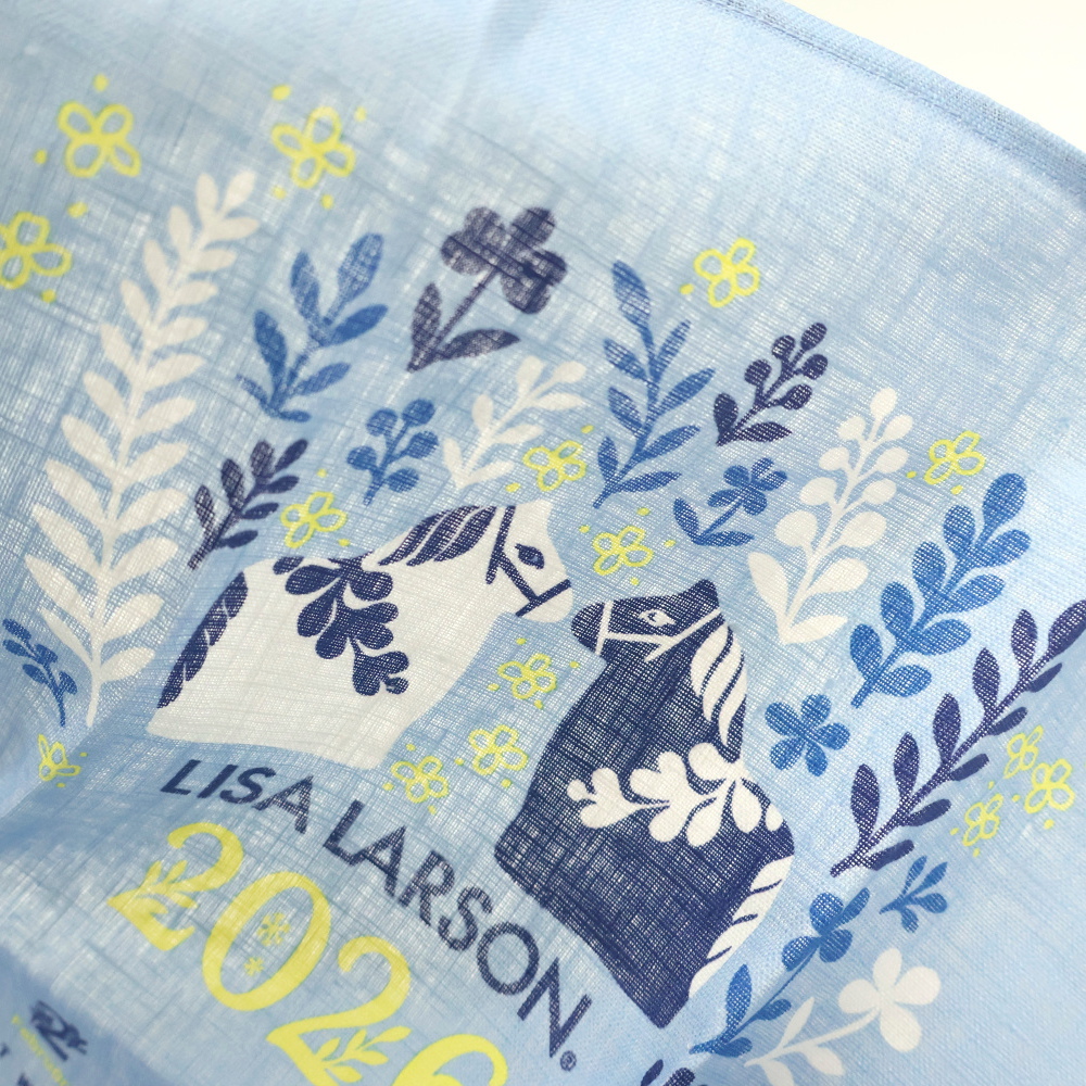 馬と草花のモチーフ