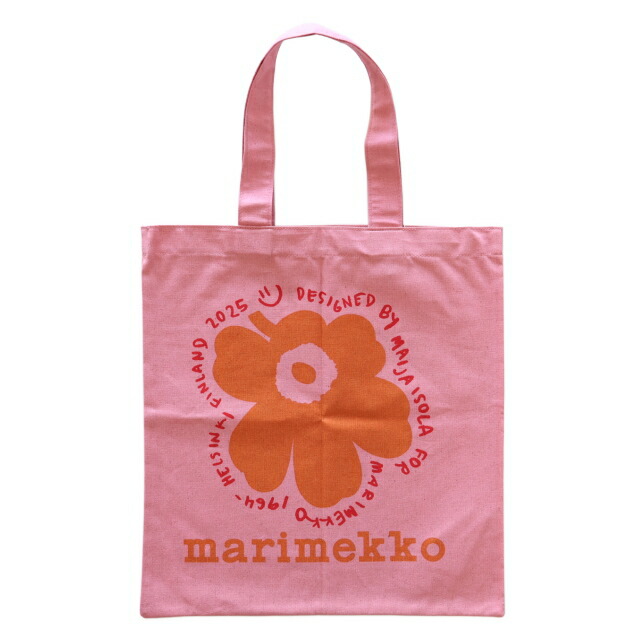 【新品】[marimekko]ノベルティトートバッグ 桜ピンク marimekko】マリメッコノベルティトートバッグ 桜ピンク エコ