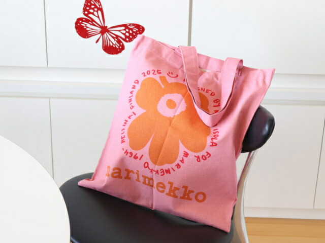 marimekko（マリメッコ） トートバッグ ウニッコ ピンク オレンジ エコ