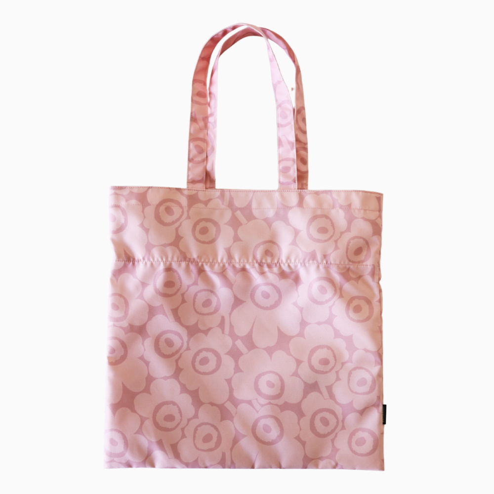 marimekko Metka Mini Unikko トートバッグ ライトピンク 裏面