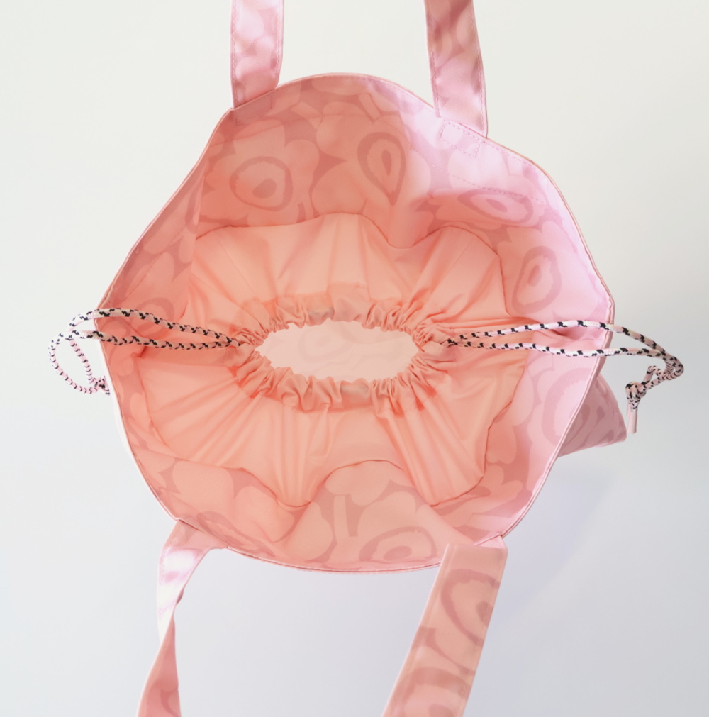 marimekko Metka Mini Unikko トートバッグ ライトピンク 内側