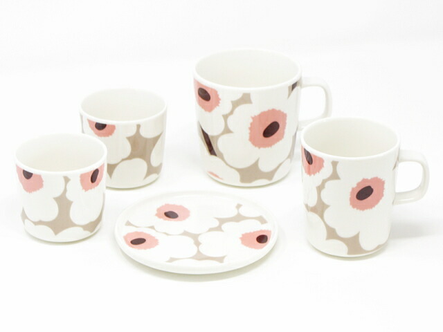 marimekko マリメッコ ラテマグ UNIKKO （ベージュ×ピンク）（1個単位） No.183 (71)  :mg-601:インテリアセンター山田 - 通販 - Yahoo!ショッピング