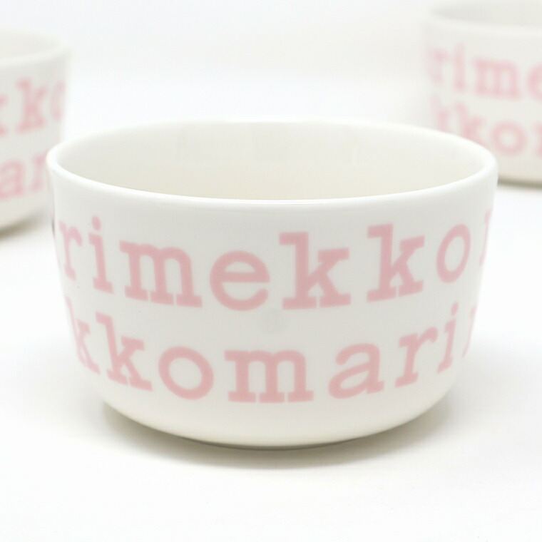 マリメッコ ボウル（小） Marimekko Logo No.130(70) ピンク 日本限定 メイン画像