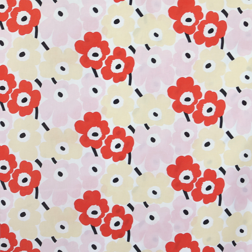 マリメッコ 生地 ミニウニッコ 全体柄