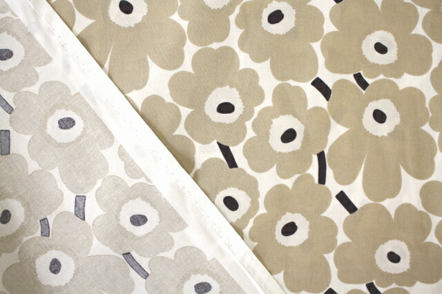 marimekko（マリメッコ） 生地 ミニウニッコ ベージュ No.185 巾145cm