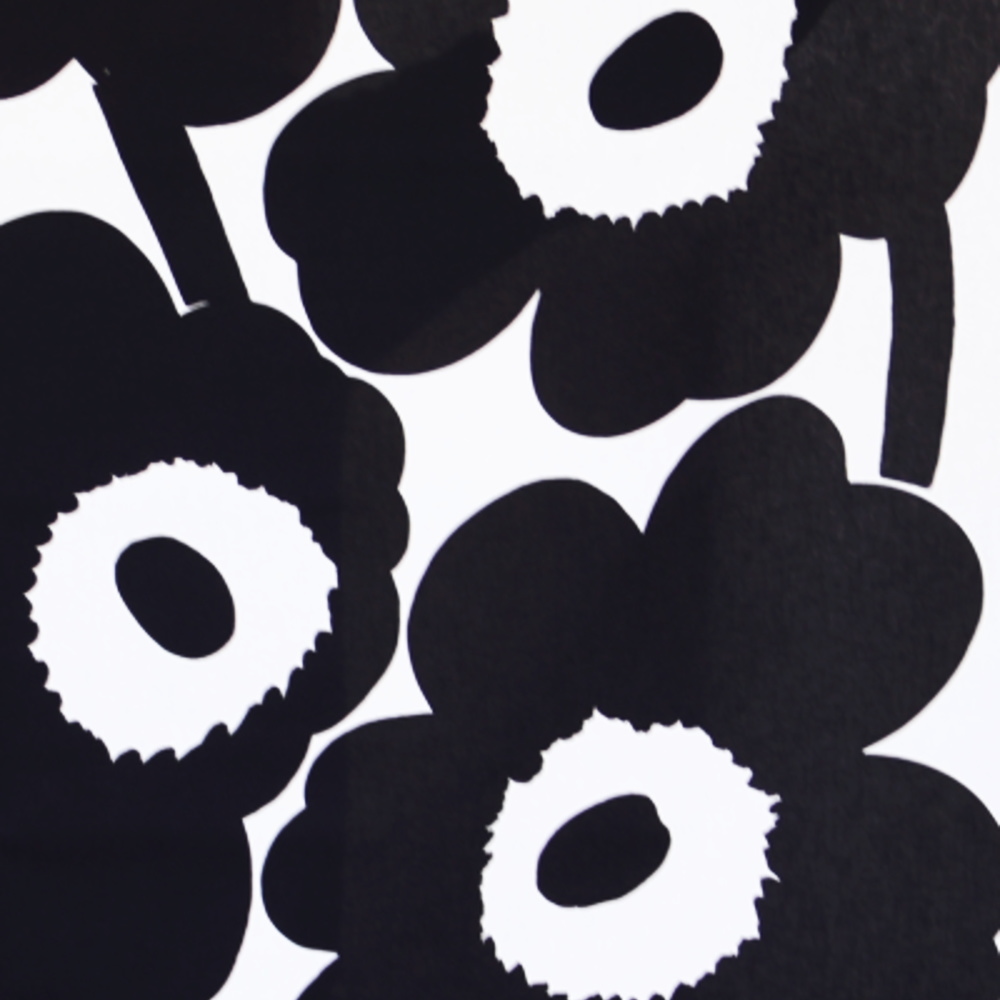 マリメッコ ウニッコ ブラック 生地アップ