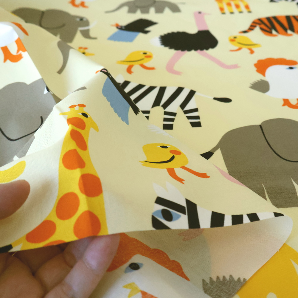 marimekko（マリメッコ） 生地 ティーコニ ライトイエロー 巾147cm