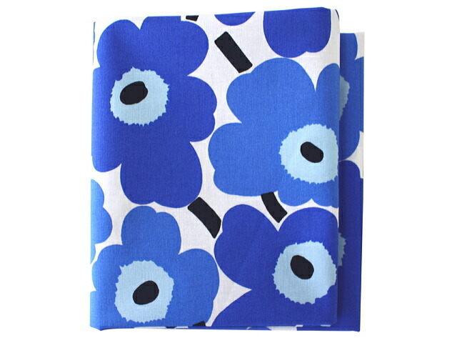 marimekko（マリメッコ） 生地 ミニウニッコ はぎれ ハーフカット 青