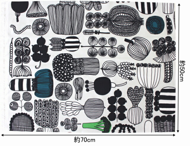 【値下げしました】marimekko 大きな円模様 綿麻生地 marimekko 大きな円模様 綿麻生地