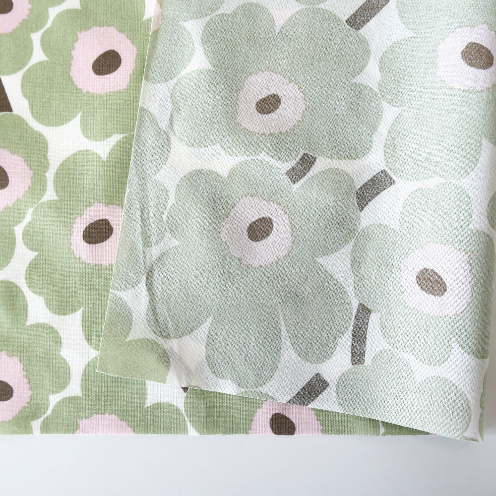 Mini Unikko 生地 表と裏の見え方