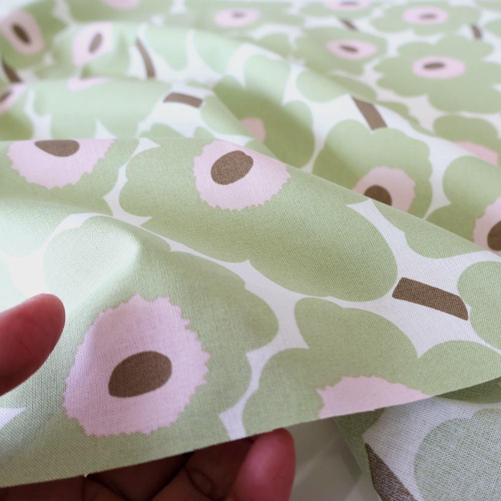 Mini Unikko 生地の質感